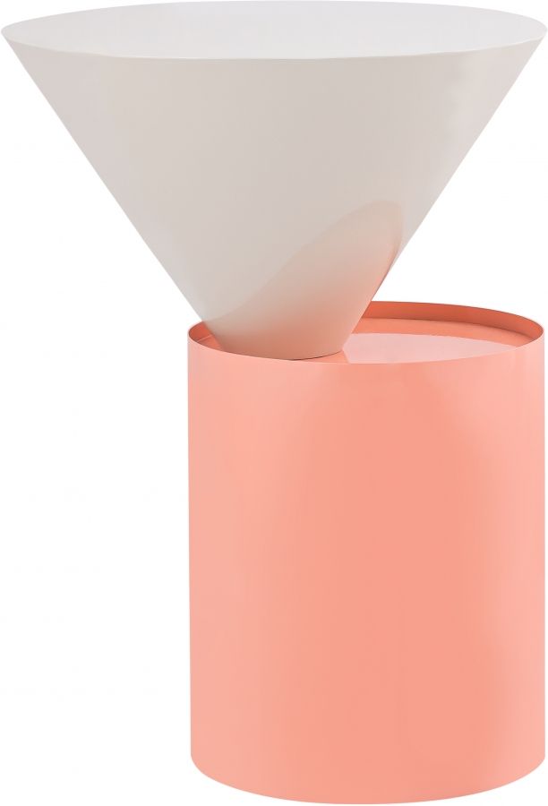 Meridian Furniture Damon White/Pink End Table-0