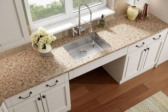 Elkay Crosstown® 2-Piece Polished Satin 25" x 22" x 6" 2-Hole Single Bowl Dual Mount ADA Sink Set-2