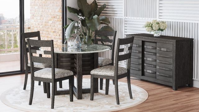 Jofran Inc. Altamonte Brushed Gray Ladderback Chair-1