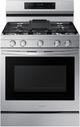 Samsung® 30" Fingerprint Resistant Stainless Steel Smart Freestanding Natural Gas Range with Built-in WiFi and No Preheat Air Fry-0