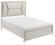 Homelegance® Audra Gold/White Eastern King Panel Bed-0