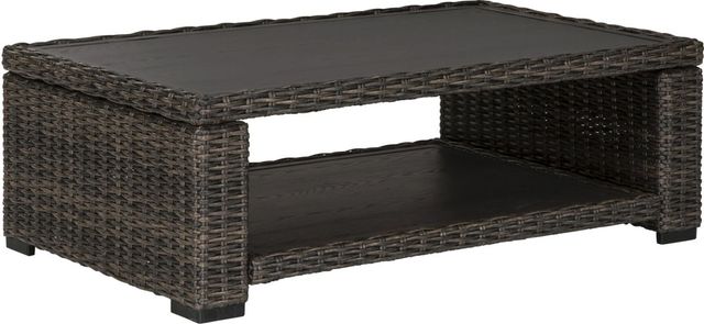 Signature Design by Ashley® Grasson Lane 3-Piece Brown Outdoor Table Set-1