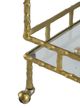 A & B Home Brass Antique Bar Cart -3