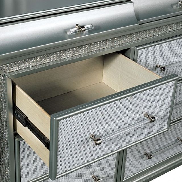 Furniture of America® Galea Gray Dresser-3