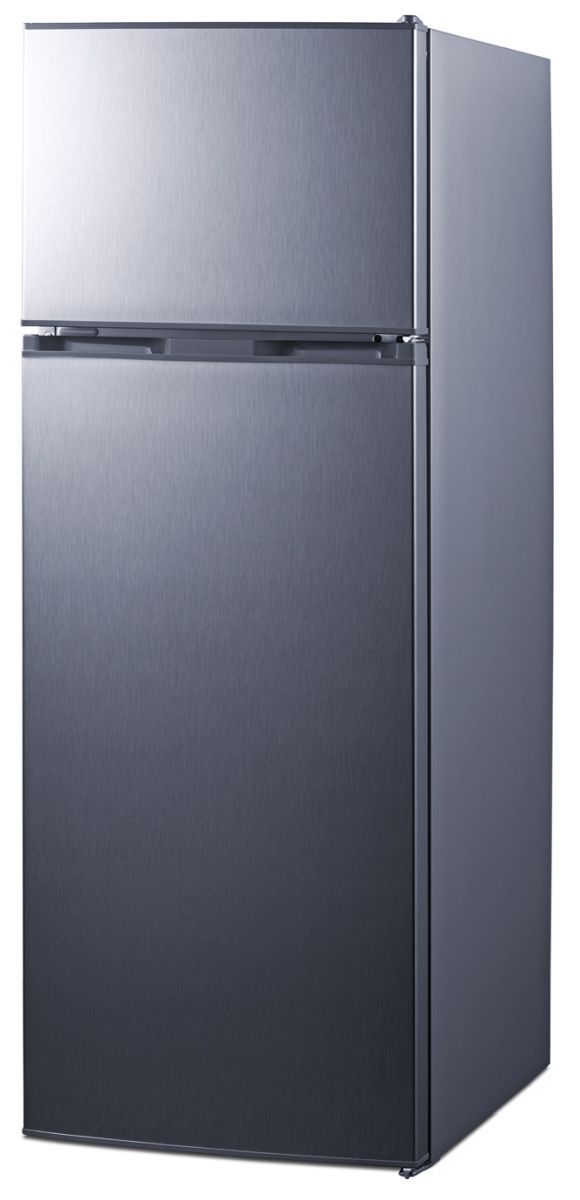 Summit® 22" 7.4 Cu. Ft. Stainless Look Top Freezer Refrigerator-1