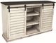 American Heartland Manufacturing Rustic Two-Tone Tall Quaint Shutter TV Stand-0