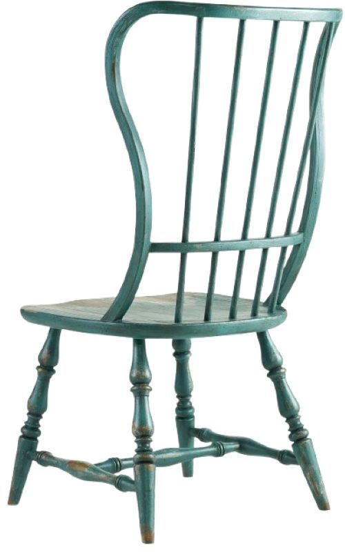 Hooker® Furniture Sanctuary Sky High Azure Blue Spindle Dining Side Chair-2