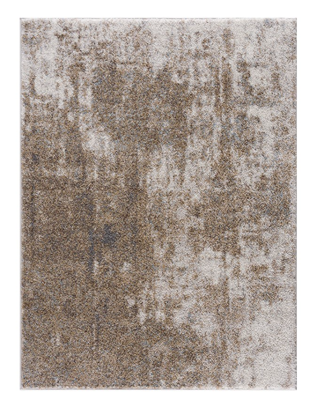 Olliix by Madison Park Haley Cream/Grey 5x7' Cozy Shag Abstract Area Rug-0