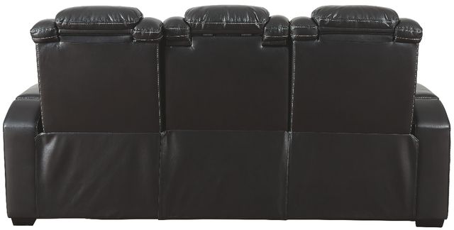 Signature Design by Ashley® Party Time Midnight Power Reclining Sofa with Adjustable Headrest-2