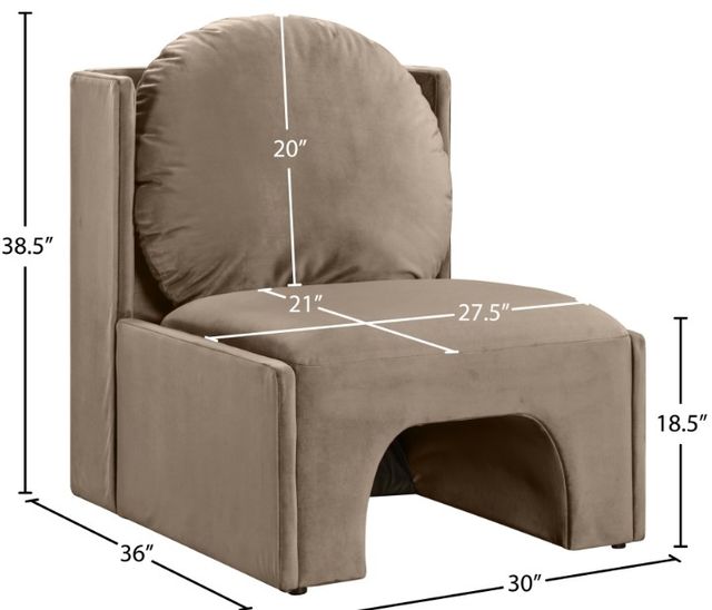 Meridian Furniture Sigma Taupe Upholstered Accent Chair-2