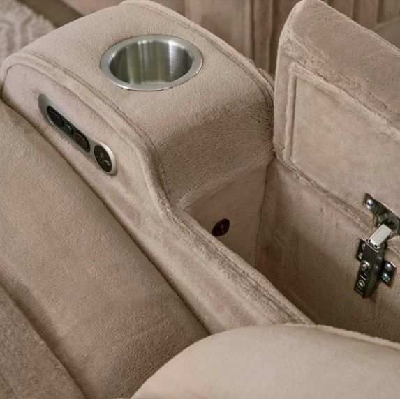 Parker House® Equinox Mushroom Power Theater Reclining Sofa with Headrest-4