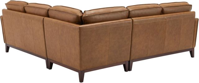 Leather Italia™ Georgetowne Newport 4-Piece Camel Sectional Set-4