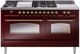 Ilve® Nostalgie II Series 60" Burgundy Pro Style Dual Fuel Range-0