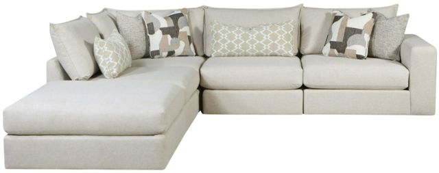 Fusion Furniture Gold Rush Antique 5-Piece Gray L-Shape Sectional-0