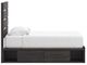Signature Design by Ashley® Delmorta Dark Gray Youth Twin Storage Panel Bed-3
