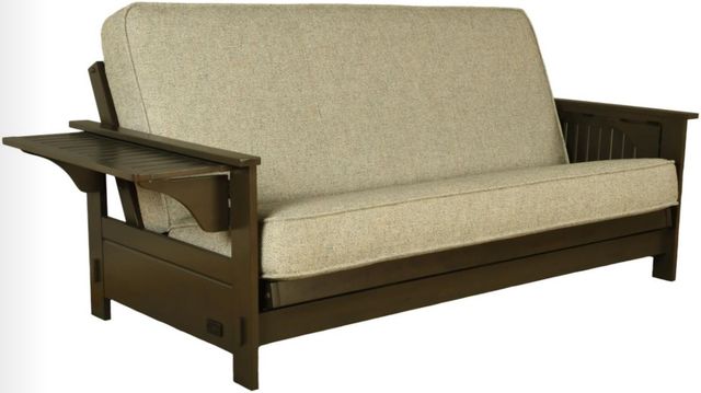 Kodiak Furniture Jozie Graystone/Natural Beauty Cloud Full Futon Frame with Mattress-0
