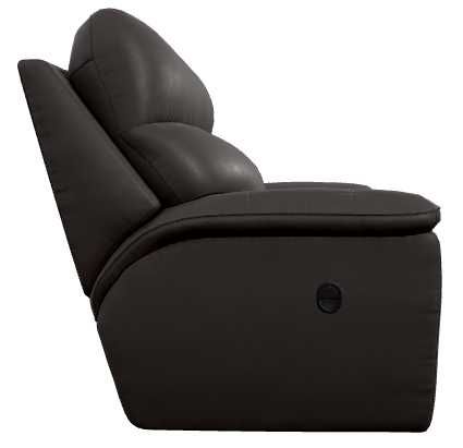 La-Z-Boy® Roman Chocolate Leather Manual Reclining Chair and a Half-2
