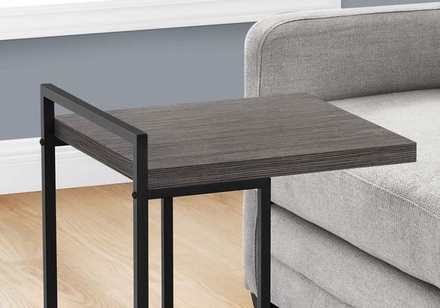 Monarch Specialties Inc. Grey Accent Table with Black Base-2