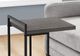 Monarch Specialties Inc. Grey Accent Table with Black Base-2