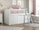 Homelegance® Galen White Twin Youth Low Loft Bunk Bed with Bookcase and Dresser-1