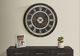 Horloge murale ronde surdimensionnée de 30 po avec chiffres romains sur arrière-plan brun de Monarch Specialties Inc. - Brun-2