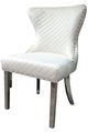 Furniture of America® Portanova 7-Piece Chrome Dining Table Set with White Chairs-2