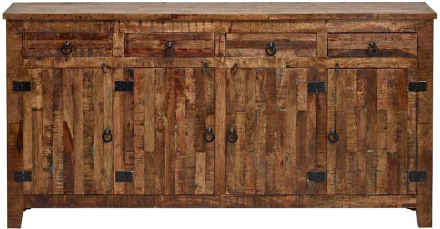 Jaipur Furniture Good Earth Antiqued Brown Sideboard-1