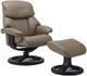 Fjords® Classic Comfort Alfa 520 "R-base" Granite Large Recliner with Footstool-0