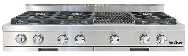 Capital Cooking™ Capital Chef 48" Stainless Steel Sealed Burner Gas Rangetop with Grill-0