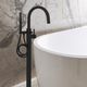 ZLINE Autograph Edition Emerald Bay Matte Black Bath Tub Filler with Hand Shower-3