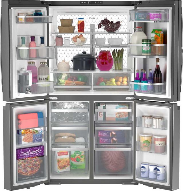 GE Profile™ 36 in. 28.0 Cu. Ft. Fingerprint Resistant Stainless Steel French Door Refrigerator -3