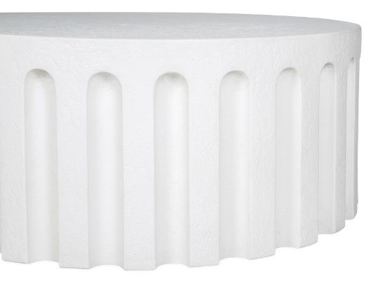 Moe's Home Collection Eris White Concrete Outdoor Coffee Table-1