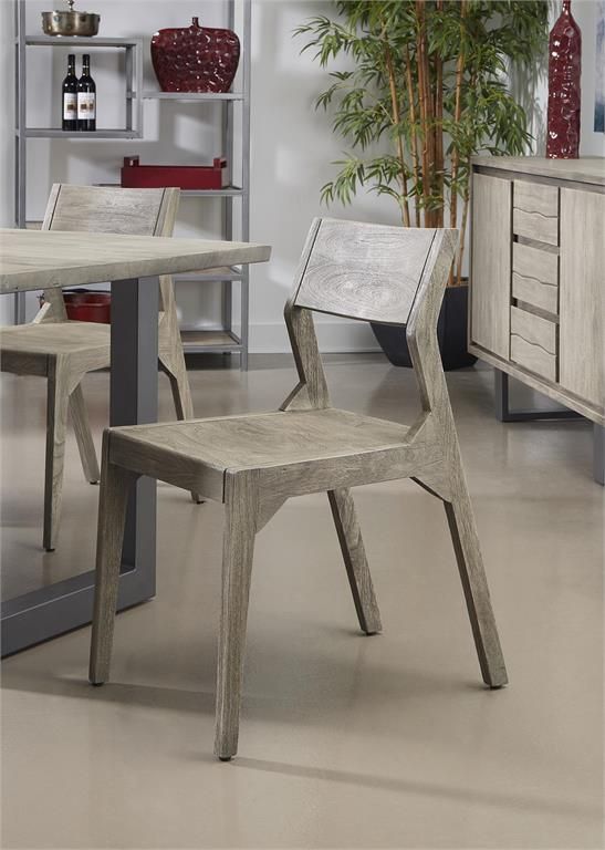 Coast2Coast Home™ Yukon 2-Piece Gunmetal/Sandblast Gray Dining Chair Set-1