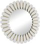 Uttermost® Miran White Glass Round Mirror-3