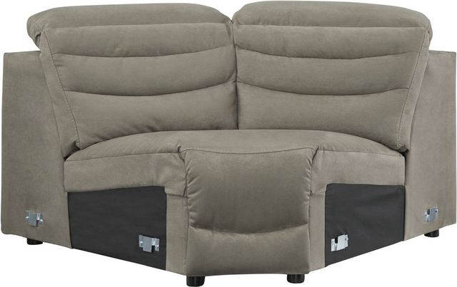 Signature Design by Ashley® Next-Gen Gaucho 5-Piece Putty Power Reclining Sectional with Armless Power Recliners-3