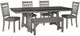Liberty Furniture Newport 6-Piece Carbon Gray/Smokey Gray Trestle Dining Set-0