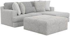 Jackson Furniture Logan 3-Piece Gray Right Side Facing Chaise Sectional