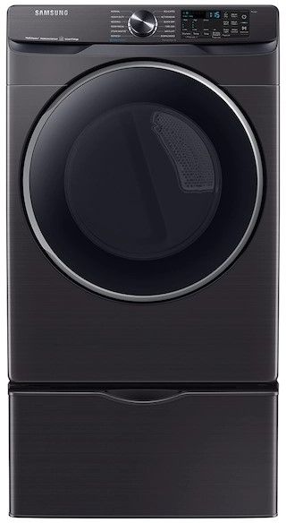 Samsung Brushed Black Front Load Laundry Pair-3
