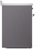Ilve® Nostalgie II Series 30" Graphite Matte Pro Style Induction Range-4