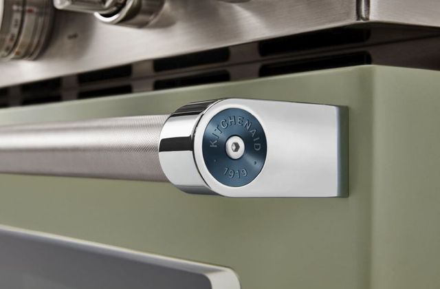 KitchenAid® Commercial Style Dark Blue Range Handle Medallion Kit-1