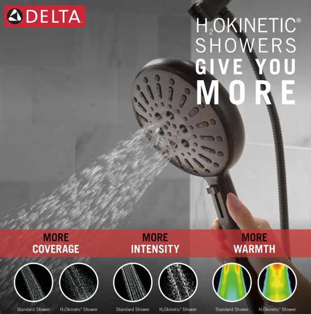 Delta Venetian Bronze 1.75 GPM 7-Setting SureDock® Magnetic Hand Shower-3