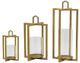 A & B Home Bastillica 3-Piece Rustic Gold Lanterns-0