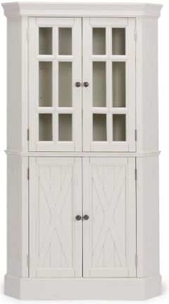homestyles® Seaside Lodge Off-White Corner Cabinet