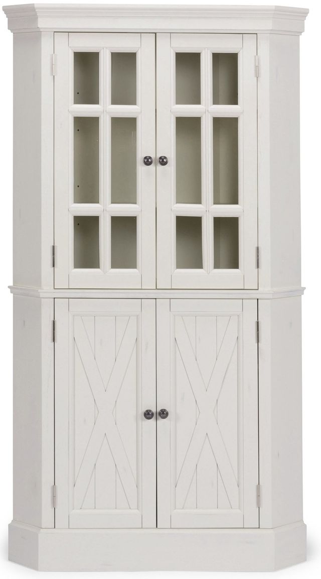 homestyles® Seaside Lodge Off-White Corner Cabinet