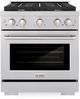 ZLINE Paramount 30" Satin Stainless Steel Pro Style Dual Fuel Range-0
