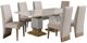 Global Furniture USA D12 7-Piece Beige/Natural Dining Set-0