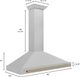 ZLINE 48" Autograph Edition Satin Stainless Steel Wall Mounted Range Hood-5