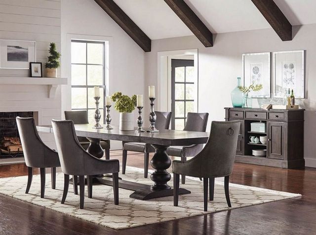 Coaster® Phelps Antique Noir Dining Table-3