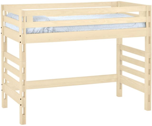 Crate Designs™ Furniture Unfinished Full XL Ladder End Loft Bed-0