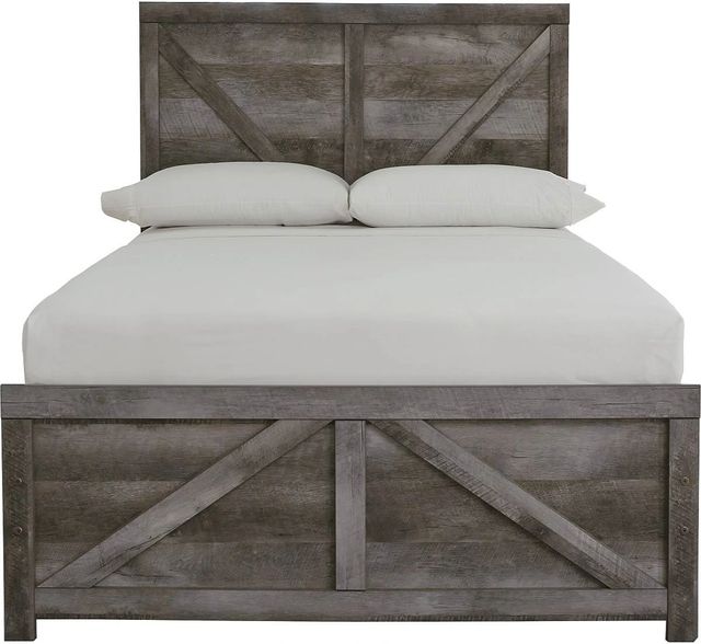 Signature Design by Ashley® Wynnlow Gray Youth Full Crossbuck Panel Bed-1